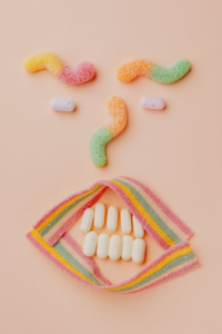 a depiction of how sugary items can lead you to pills